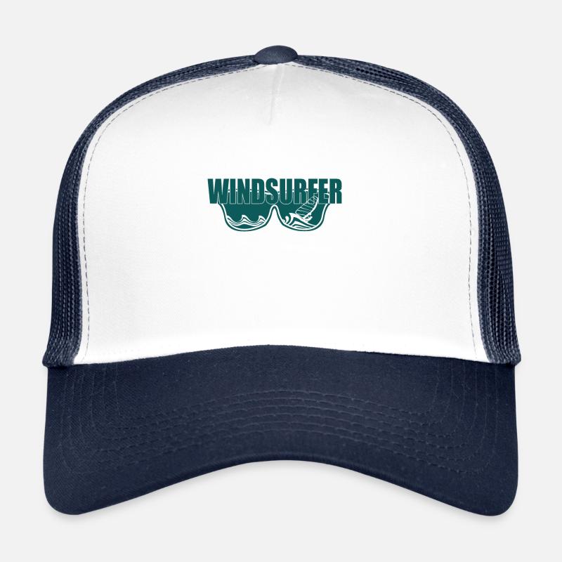 Windsurfing - Trucker Cap - Weiß/Navy
