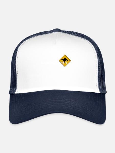 Danger Kaenguru - Casquette trucker  - blanc/marine - Devant