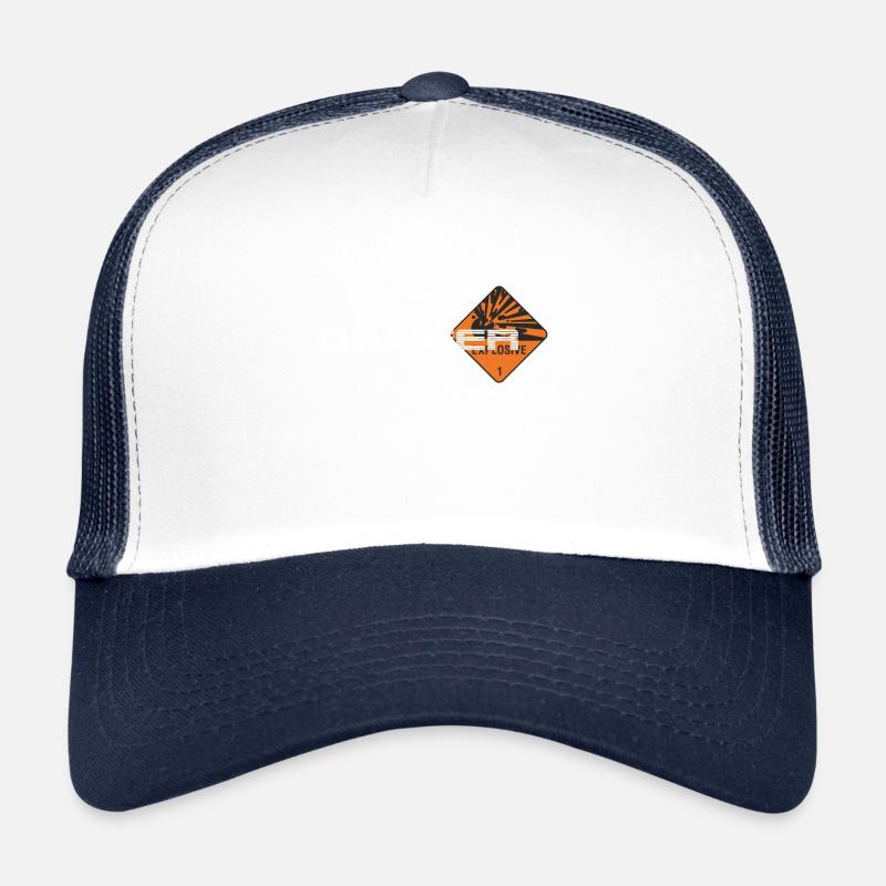 Danger Explosiv - Trucker Cap - Weiß/Navy