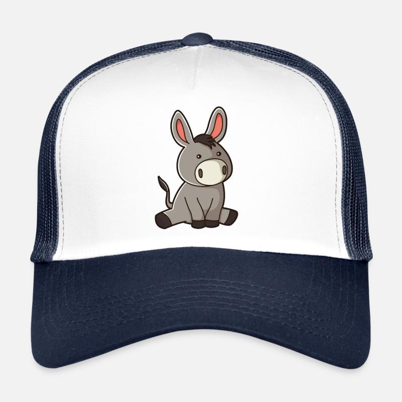 Bébé âne mignon bande dessinée BD cadeau Casquette trucker 