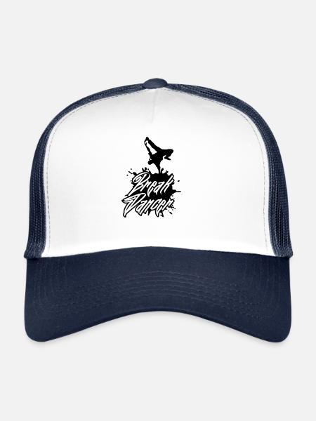Tanz Breakdancer Breakdancing Breakdance Geschenk - Trucker Cap - Weiß/Navy