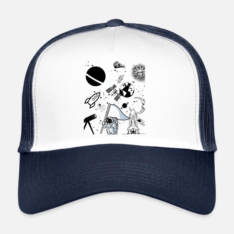 Science Compilation Gift Space Travel Trucker Cap