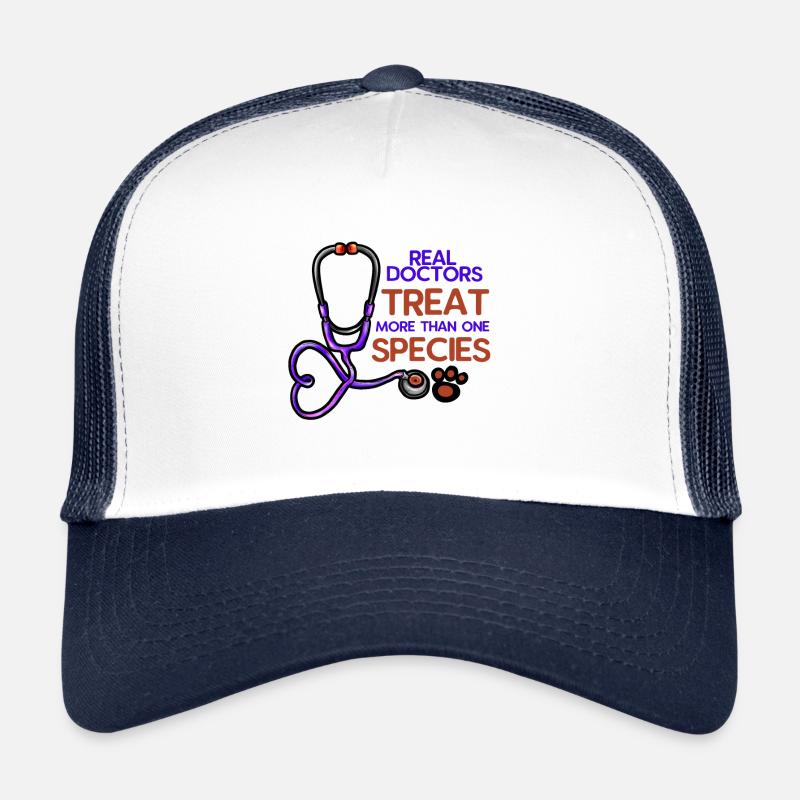 Veterinarian Veterinarian Veterinary Stethoscope Paw Trucker Cap