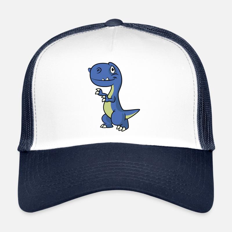 Dino - Trucker Cap - Weiß/Navy