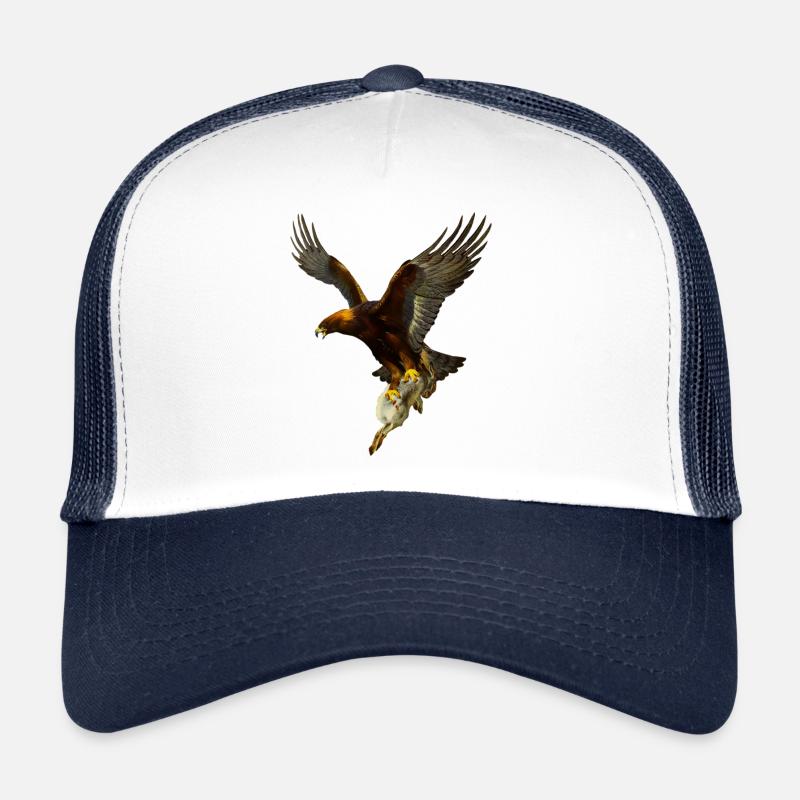 Adler - Trucker Cap - Weiß/Navy