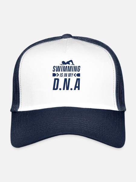 Swimming - Casquette trucker  - blanc/marine - Devant