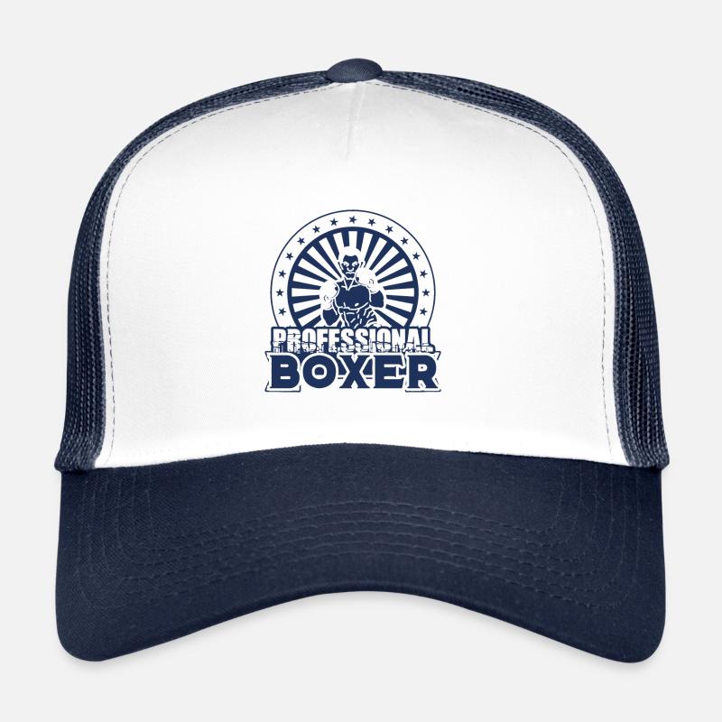 Boxer Boxer Boxer Boxer - Casquette trucker  - blanc/marine