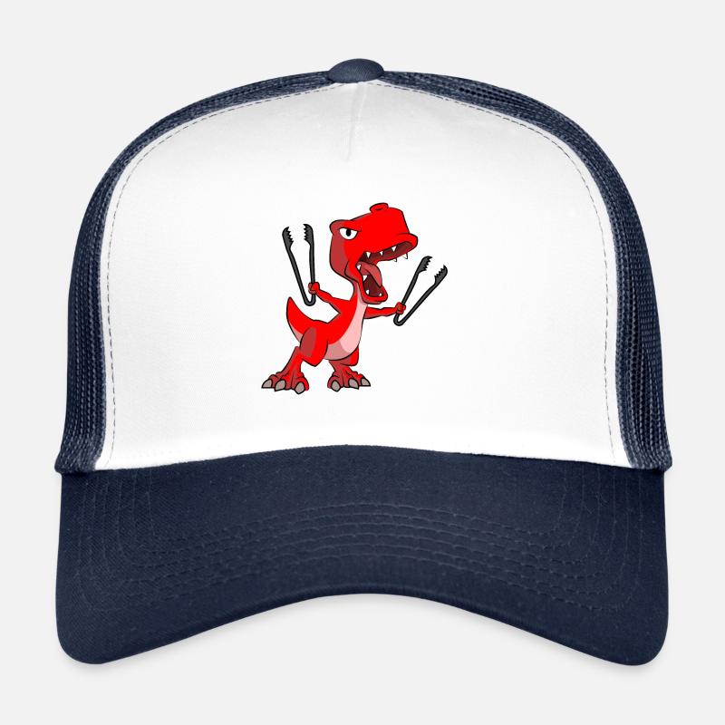 Dino Lustig - Trucker Cap - Weiß/Navy