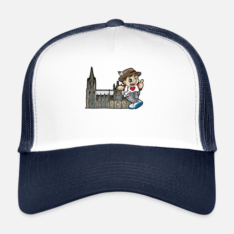 I LOVE COLOGNE Köln Kölle Kölsche Jung Kölner Dom Casquette trucker 