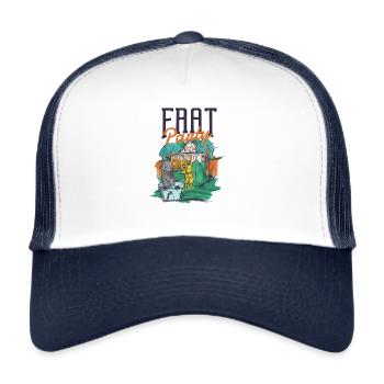 Frat Party Spass Verbindung Geschenk - Trucker Cap - Weiß/Navy - Vorne