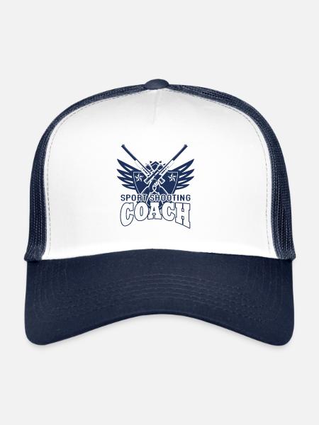 Sports Shooter Shooter Shooting Sports Shooting Rifle - Trucker Cap - white/navy - Front