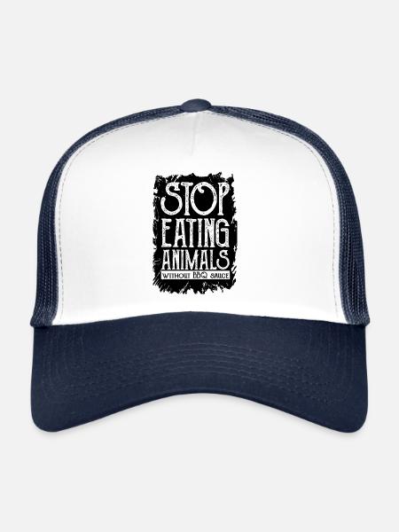 grillage - Casquette trucker  - blanc/marine - Devant