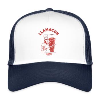 Döner Kebap Llama - Trucker Cap - Weiß/Navy - Vorne