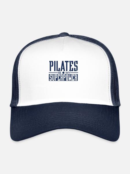 Pilates Trainer - Trucker Cap - white/navy - Front