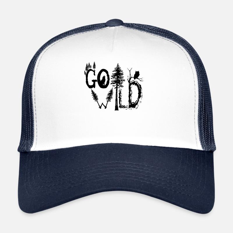 Go Wild - Trucker Cap - Weiß/Navy