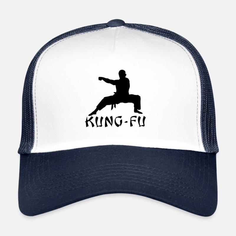 kung fu geschenkshirt - Trucker Cap - Weiß/Navy