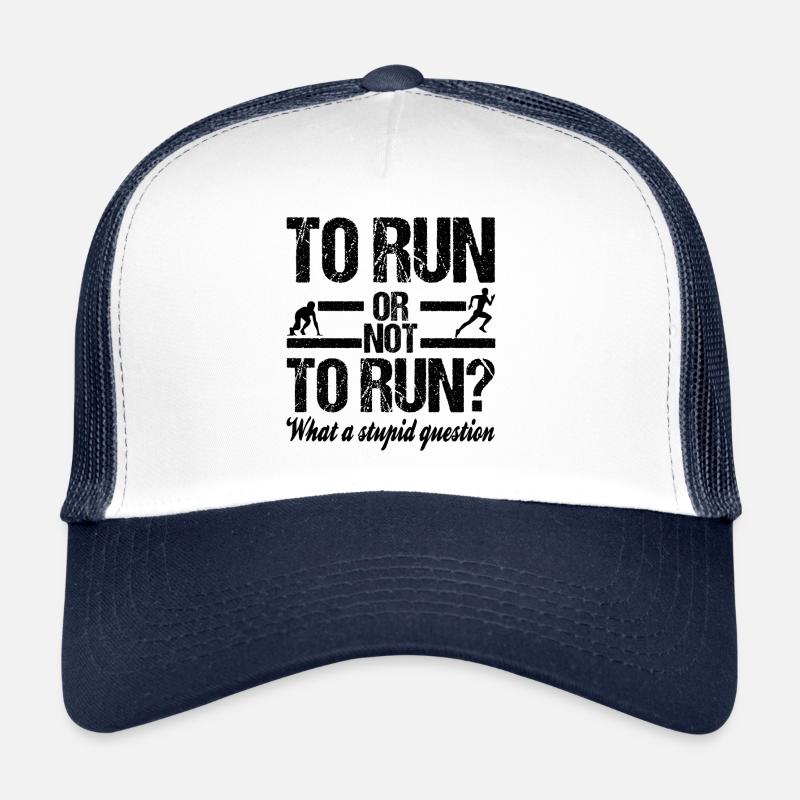 Running - Trucker Cap - white/navy