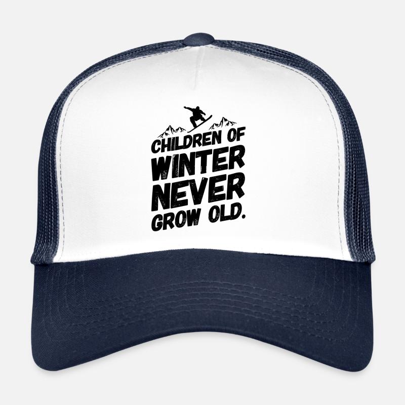 Snowboard Snowboard Snowboarder Hiver Casquette trucker 
