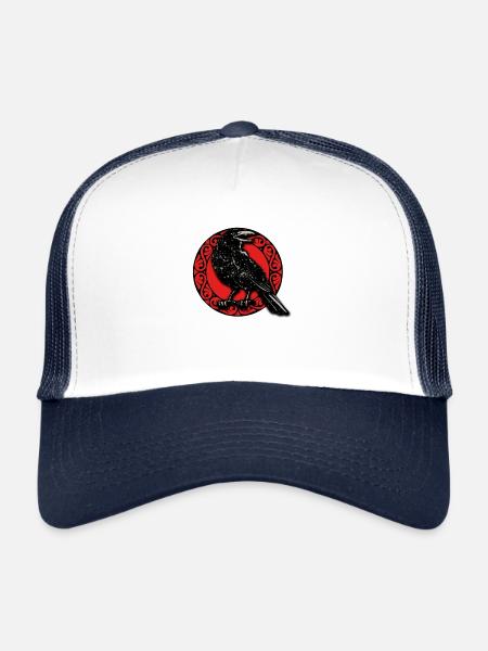 VIKINGS - Casquette trucker  - blanc/marine - Devant