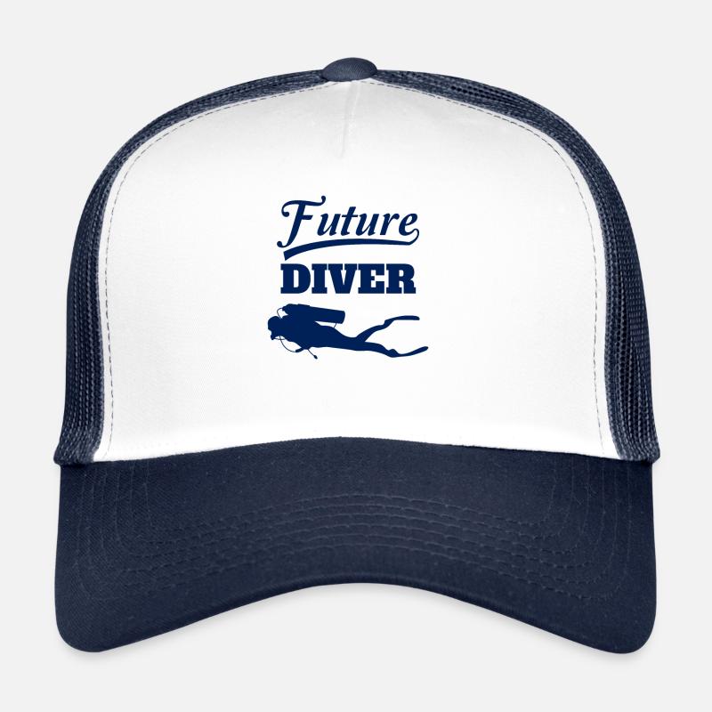 Conception de la plongée sous-marine du produit Kids Future Diver Pour Casquette trucker 