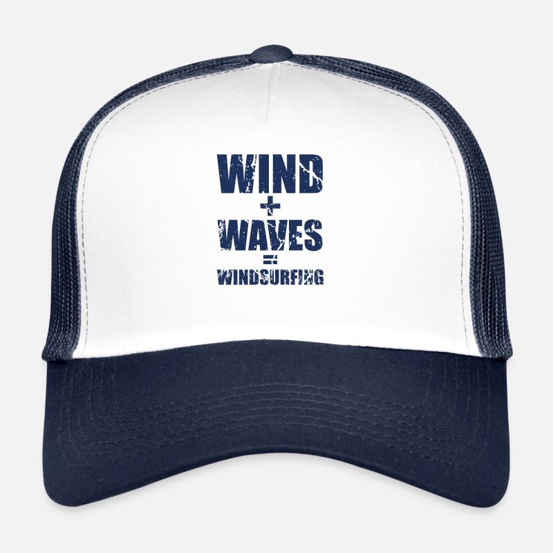 Windsurfer - Trucker Cap - Weiß/Navy