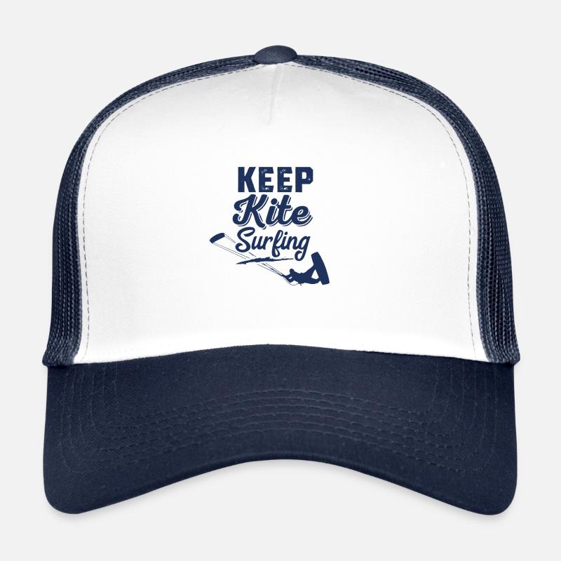 Kitesurfer Kitesurfer Kitesurfer Kitesurfer - Trucker Cap - Weiß/Navy
