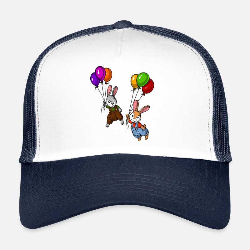 Funny Rabbit Balloons Trucker Cap