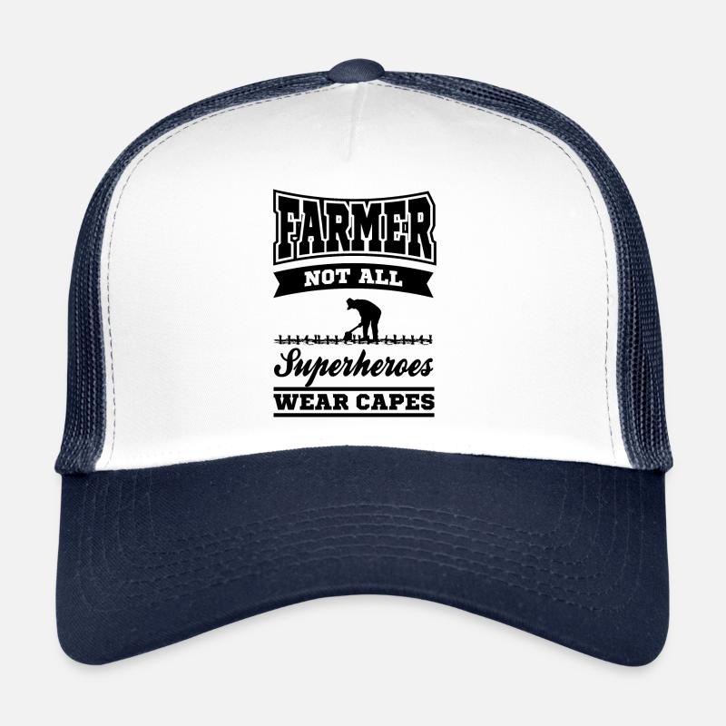 Bauernhof Landwirtschaft - Trucker Cap - Weiß/Navy