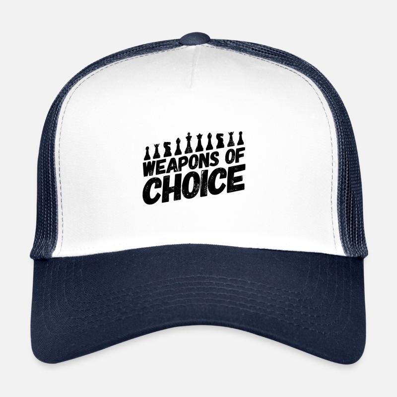 Schach Sprüche Waffen Trucker Cap