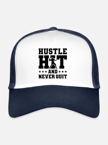 Football américain - Casquette trucker  - blanc/marine - Devant