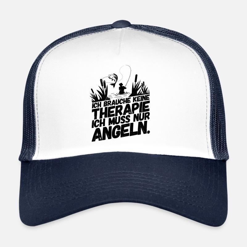 Pêche Pêche Drôles de phrases thérapie Casquette trucker 