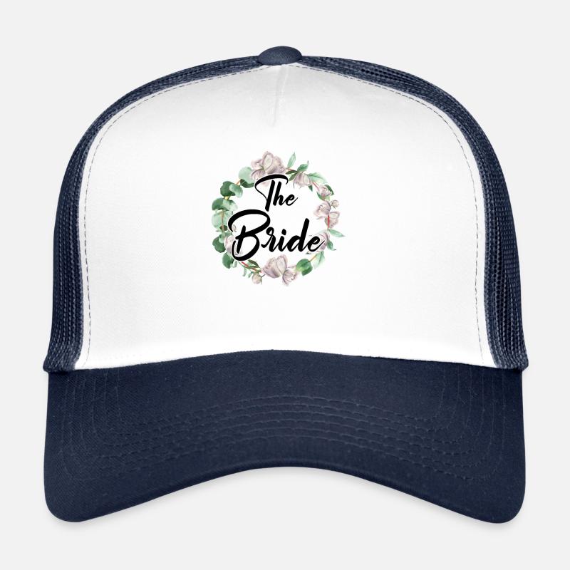 The Bride Die Braut Bride to be JGA Hochzeit - Trucker Cap - Weiß/Navy