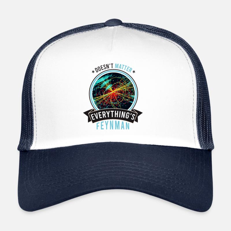 Feynman Vintage - n'a pas d'importance - Casquette trucker  - blanc/marine