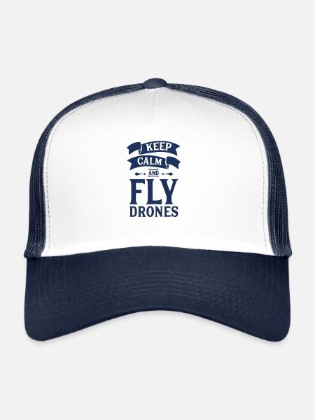 Drone - Trucker Cap - white/navy - Front