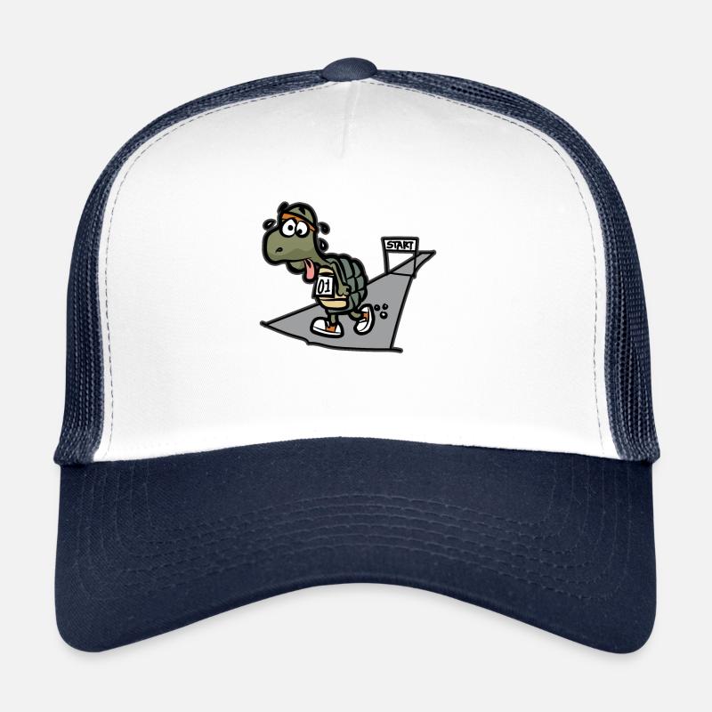 Tired Turtle Marathon Running Runners Athletes Trucker Cap
