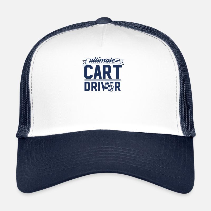 Driver Kart Driver Karts Go Karting Karting - Trucker Cap - white/navy