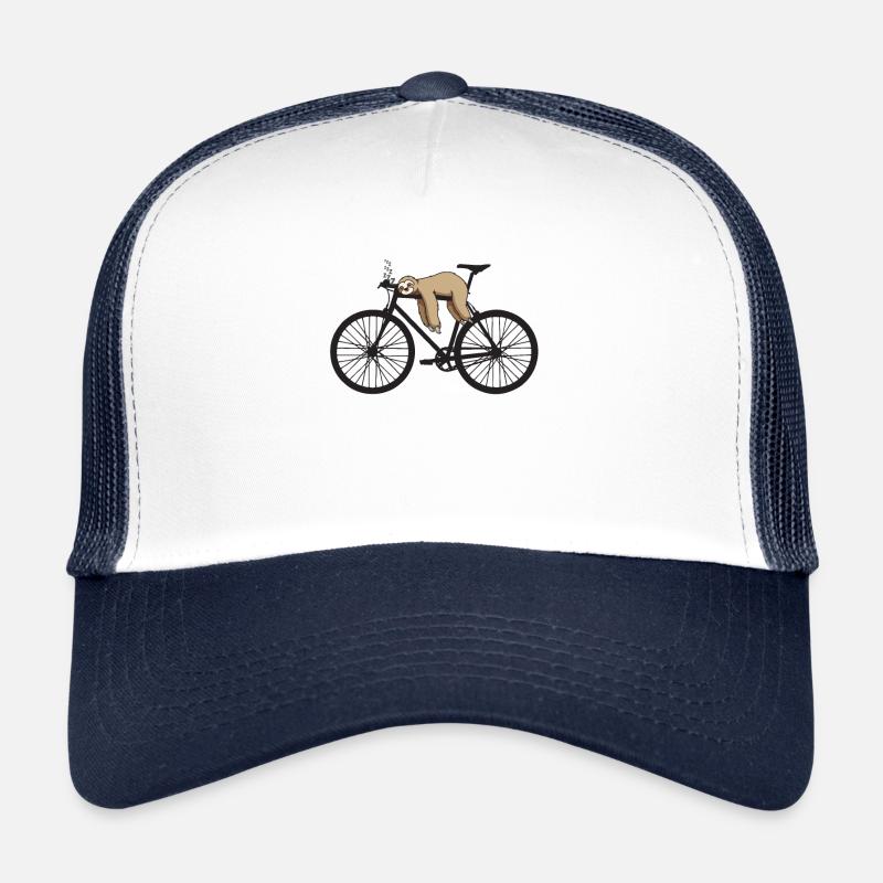 Lazy BICYCLE - Trucker Cap - Weiß/Navy