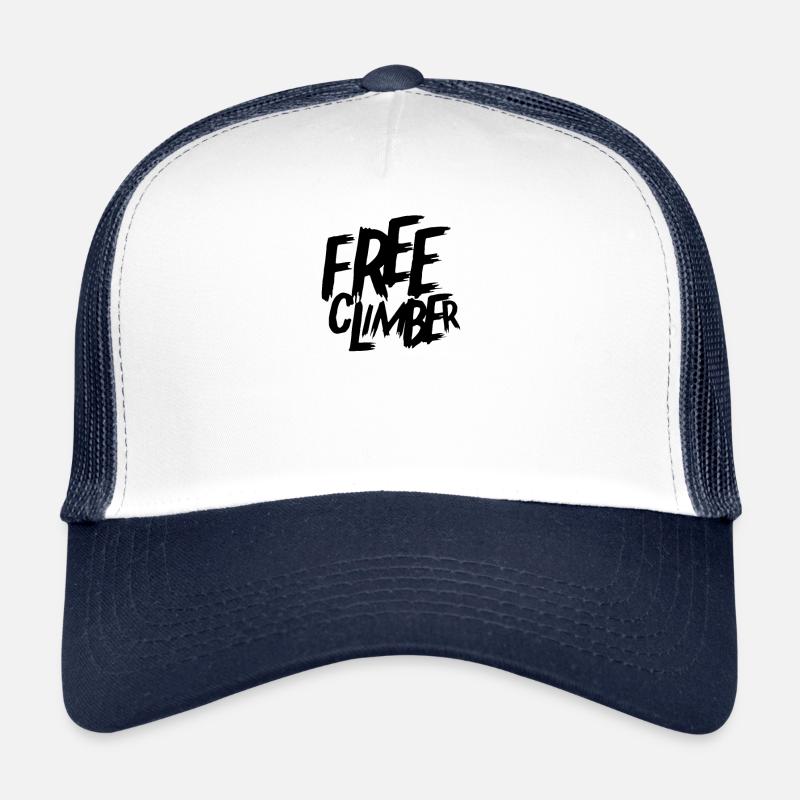 Escalade libre Grimpeurs - Casquette trucker  - blanc/marine