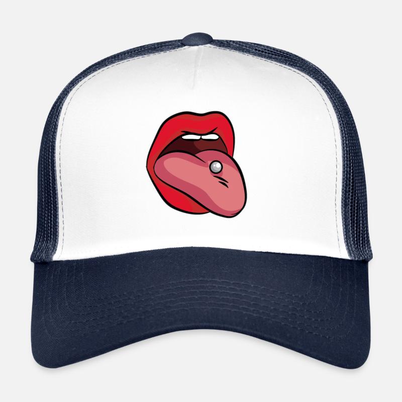 Zungenpiercing Trucker Cap