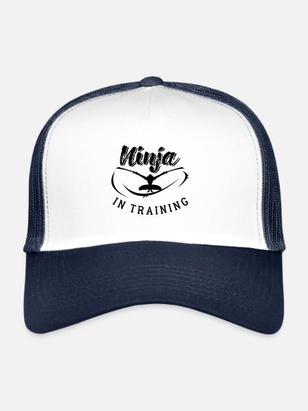 Ninja In Training Ninjutsu Sport Poison - Casquette trucker  - blanc/marine - Devant
