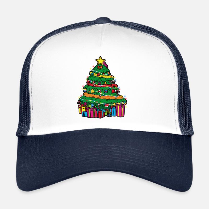 Arbre de Noël à la décoration Casquette trucker 