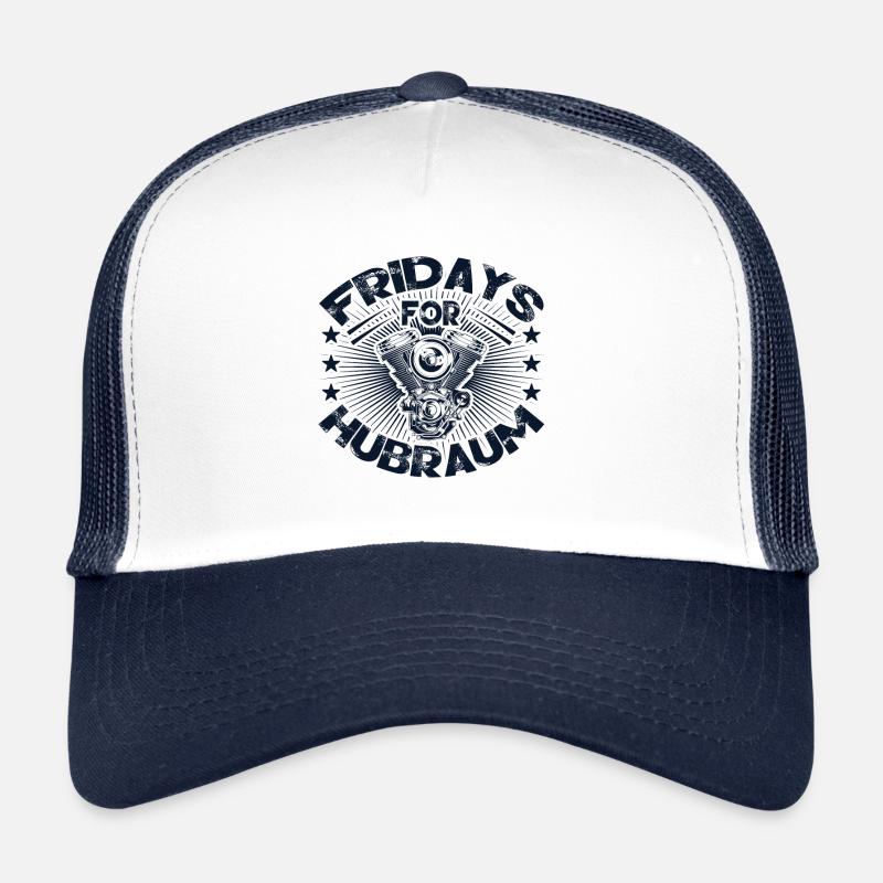 Fridays for displacement - Trucker Cap - white/navy