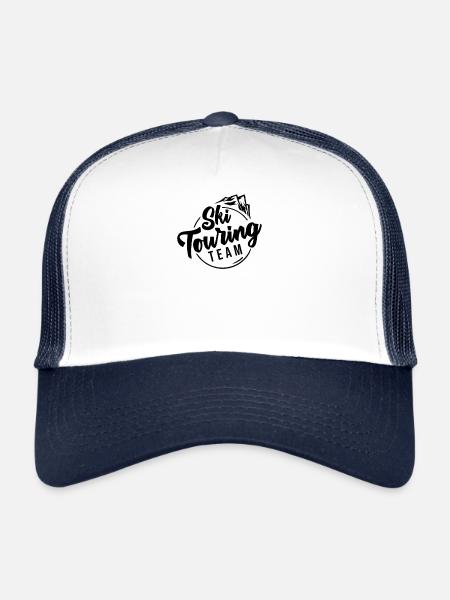 Randonnées à ski Ski alpinisme Ski Randonnée à ski - Casquette trucker  - blanc/marine - Devant