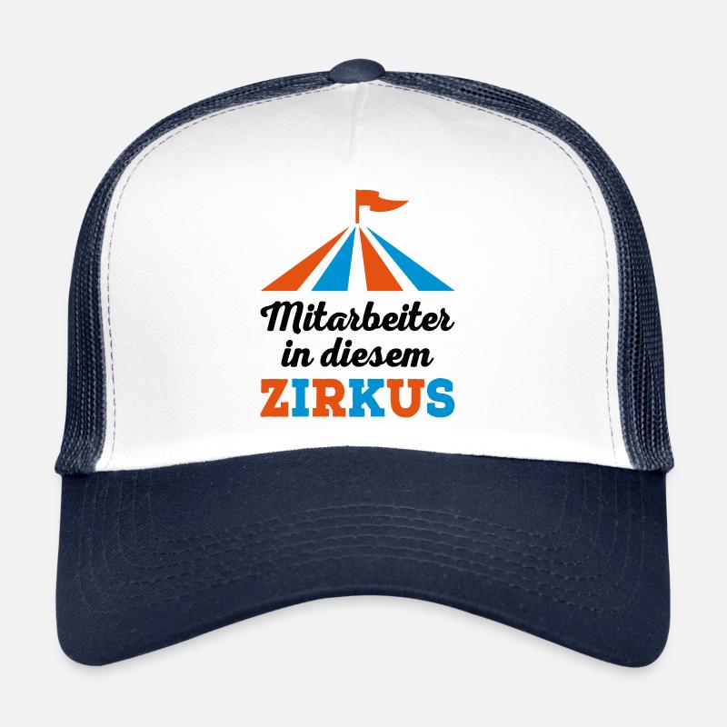 Mitarbeiter - Trucker Cap - Weiß/Navy