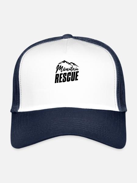 blockedTitle - Trucker Cap - white/navy - Front