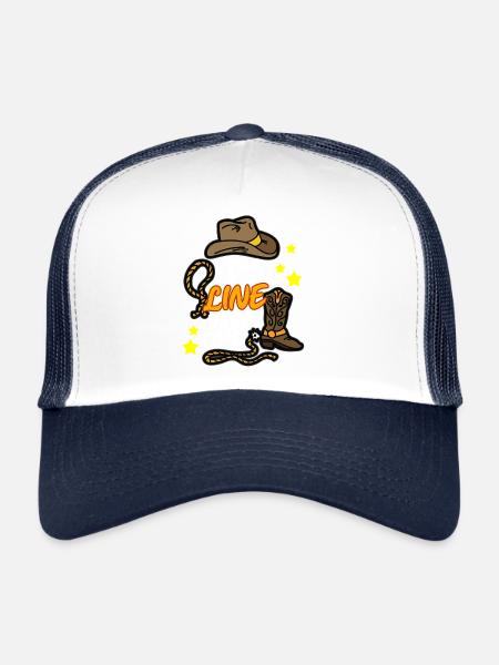 SON TEMPS DE DANSE EN LIGNE Line dance line dance - Casquette trucker  - blanc/marine - Devant