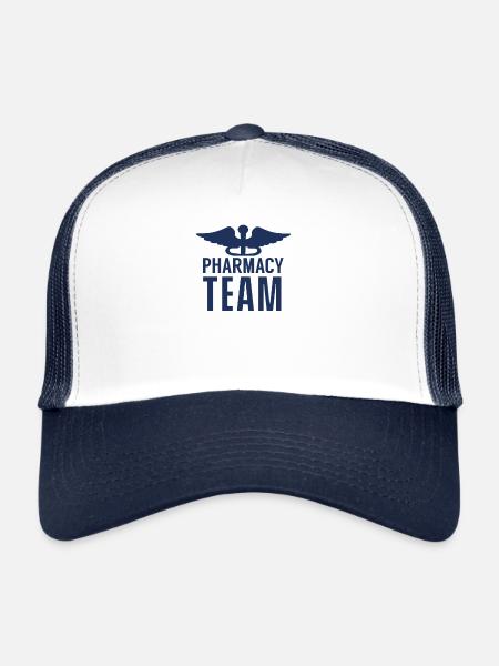 Medicine team pharmacist pharmacy pharmacist - Trucker Cap - white/navy - Front