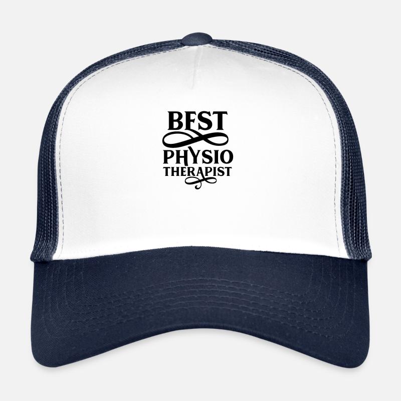 Physiothérapeute - Casquette trucker  - blanc/marine