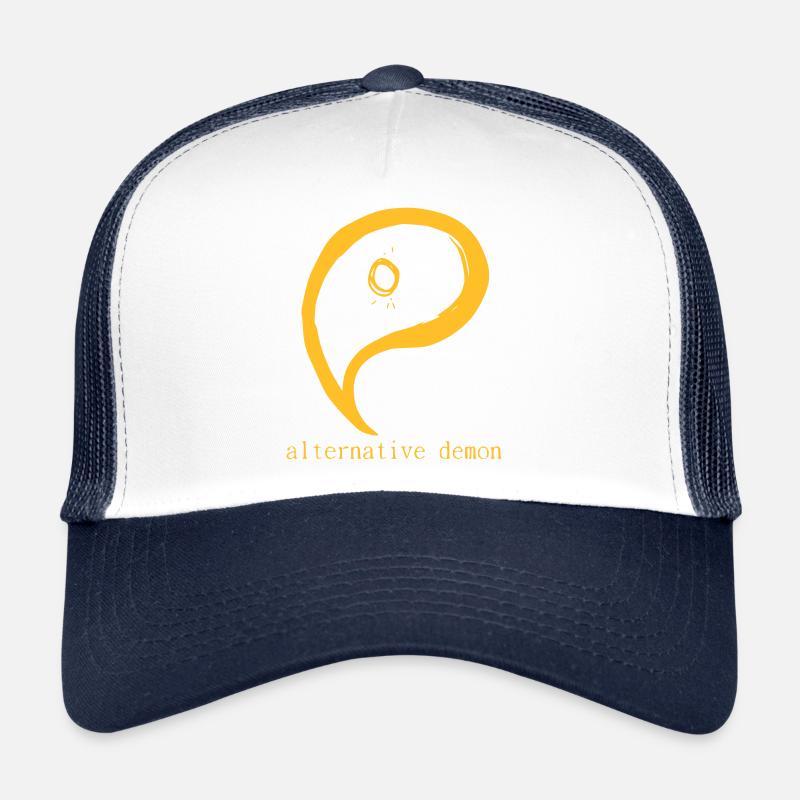 démon alternatif - Casquette trucker - blanc/marine