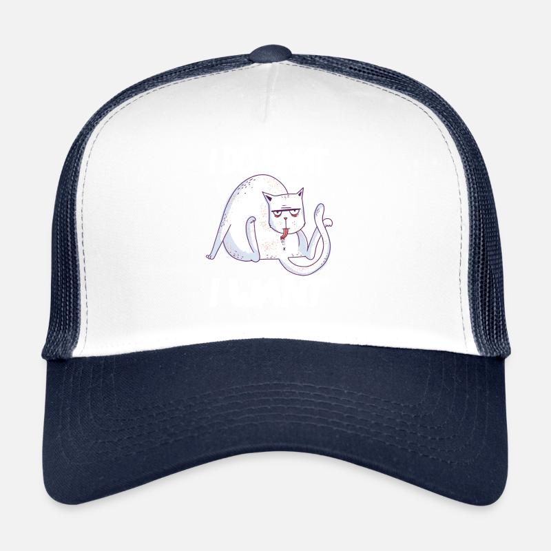 cat arrogant funny Trucker Cap